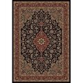 Concord Global Trading Concord Global 20835 5 ft. 3 in. x 7 ft. 7 in. Persian Classics Medallion Kashan - Black 20835